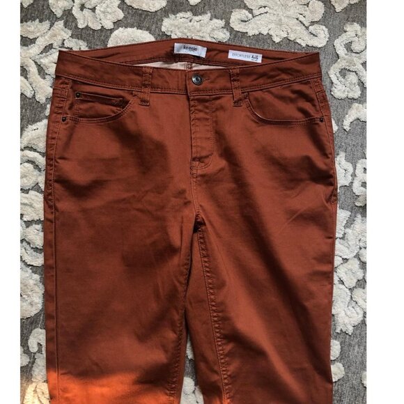 Kensie Jeans, Effortless Ankle, Rust Colored, Cropped Jeans, Sz: 8/29(see msmts) - Picture 11 of 13
